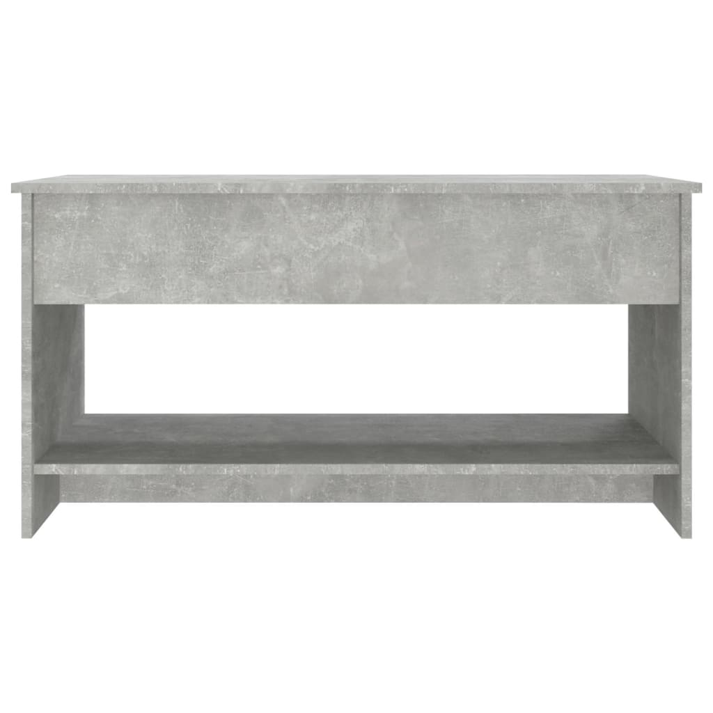 Kavos staliukas, betono pilkas, 102x50x52,5cm, apdirbta mediena