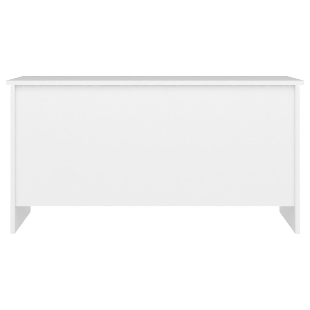 Kavos staliukas, baltas, 102x55,5x52,5cm, apdirbta mediena
