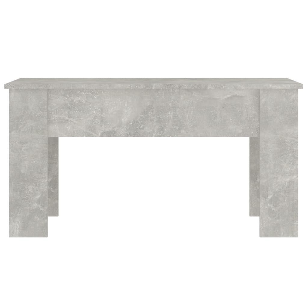 Kavos staliukas, betono pilkas, 101x49x52cm, apdirbta mediena