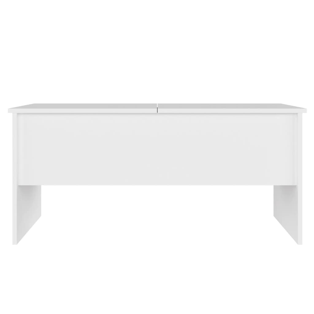 Kavos staliukas, baltas, 102x50,5x46,5cm, apdirbta mediena