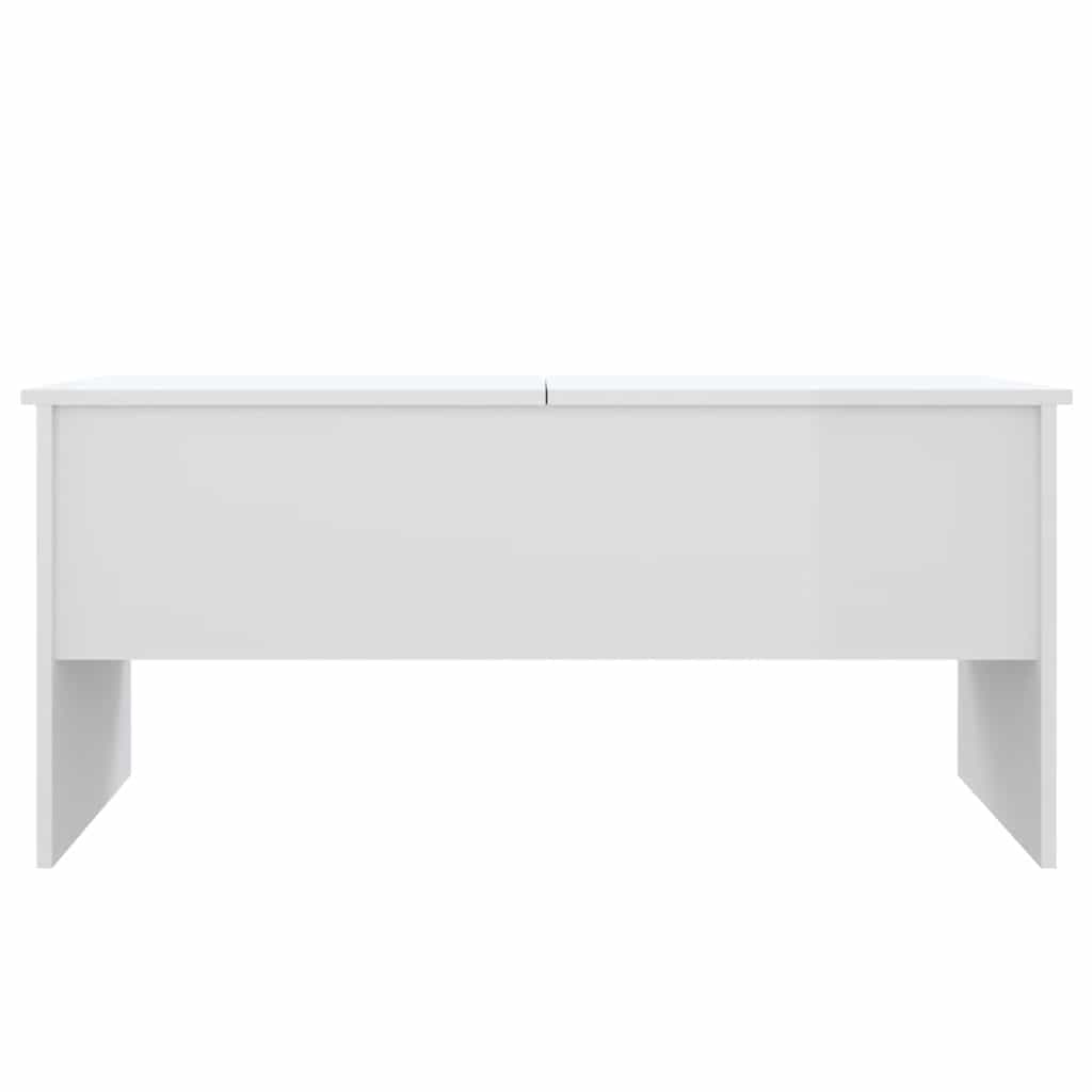 Kavos staliukas, baltas, 102x50,5x46,5cm, apdirbta mediena