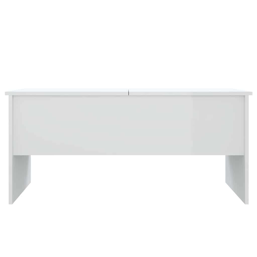 Kavos staliukas, baltas, 102x50,5x46,5cm, apdirbta mediena