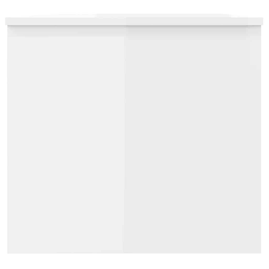 Kavos staliukas, baltas, 102x50,5x46,5cm, apdirbta mediena