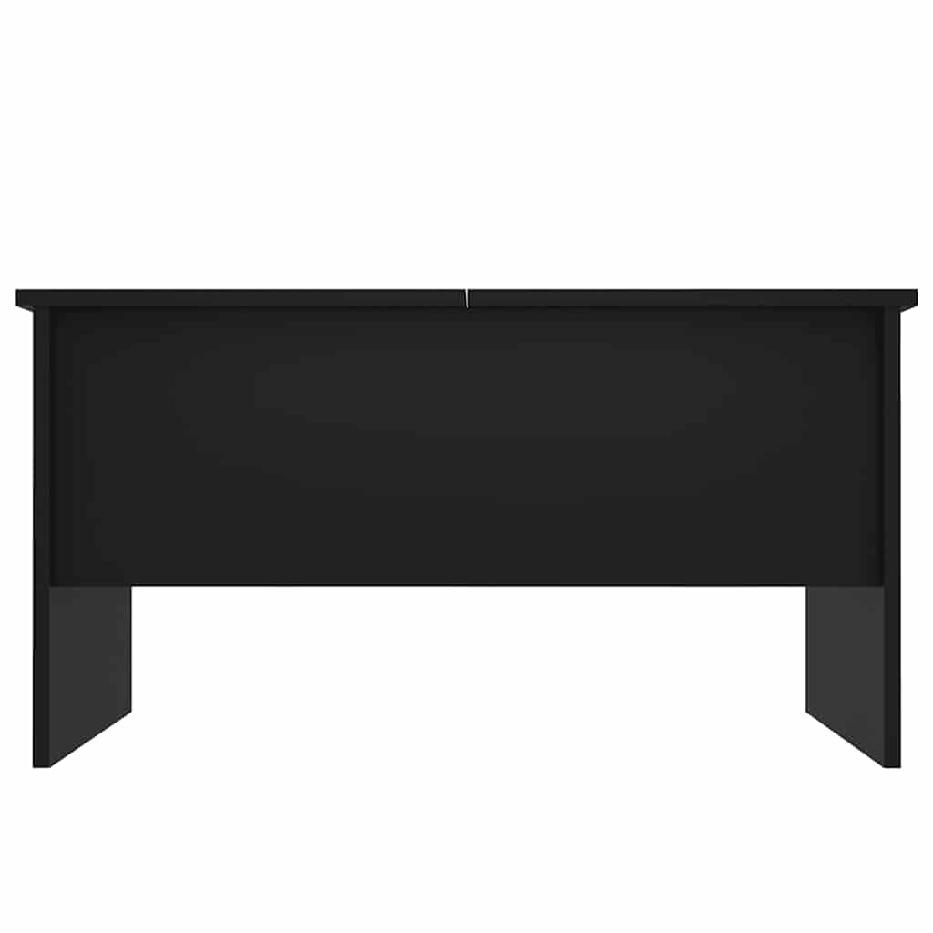 Coffee table, black, 80x50x42.5cm, engineered wood