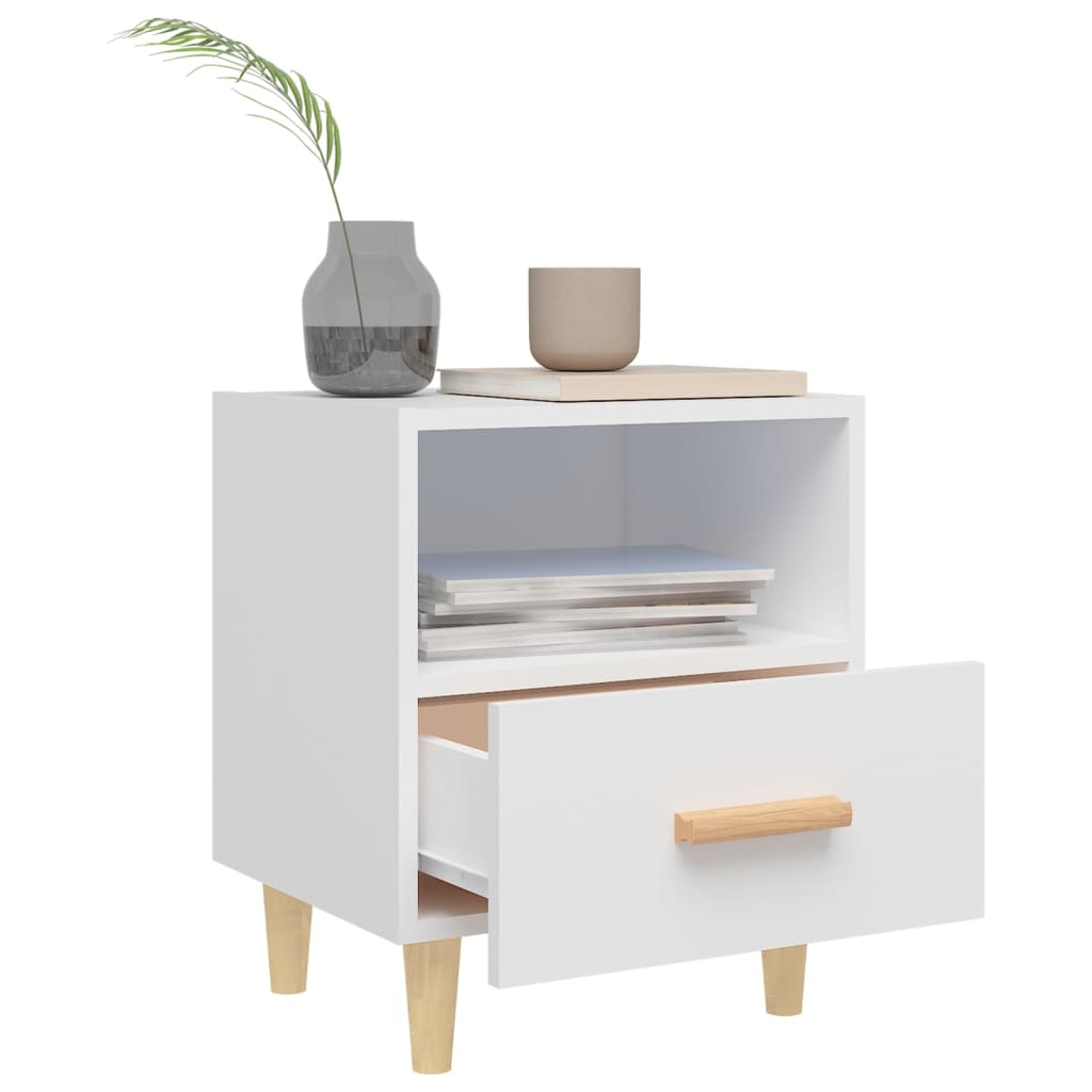 Nightstand, white, 40x35x47cm