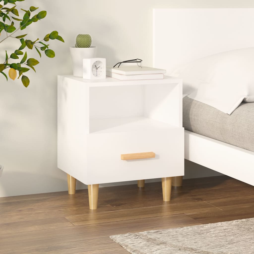Nightstand, white, 40x35x47cm