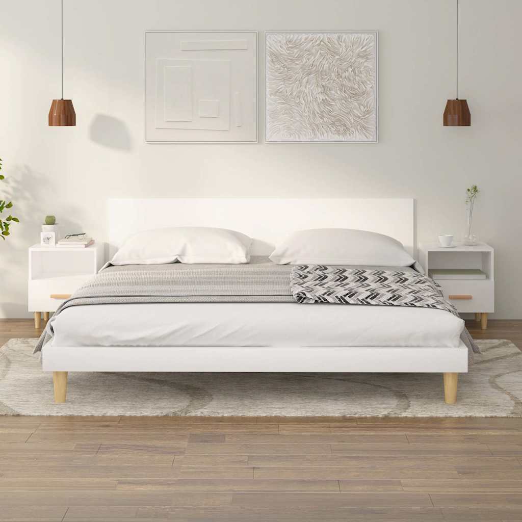 Nightstands, 2 pcs., white, 40x35x47cm