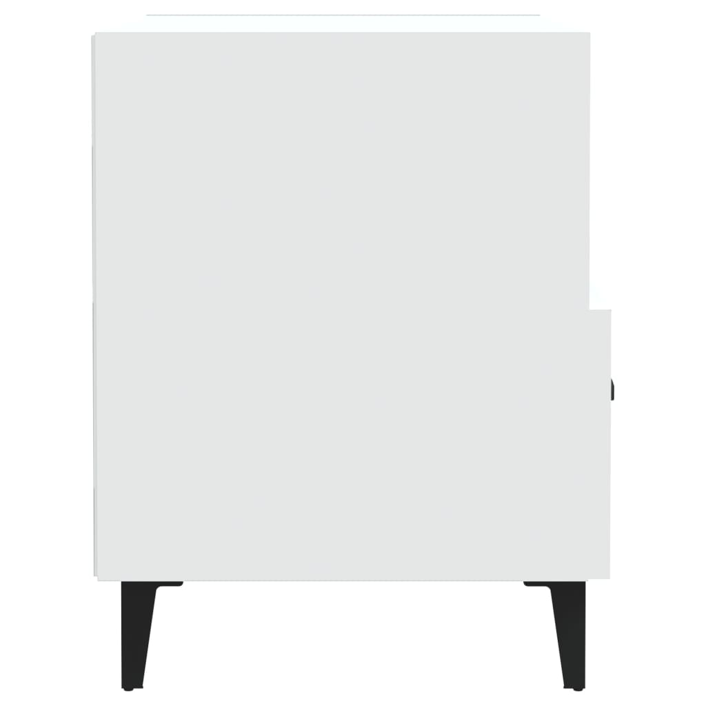 Nightstands, 2 pcs., white, engineered wood