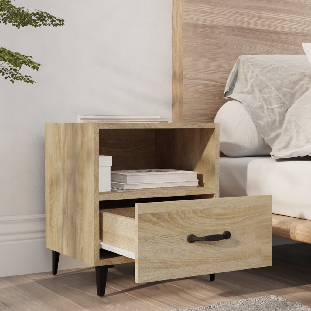 Nightstand, Sonoma oak, engineered wood