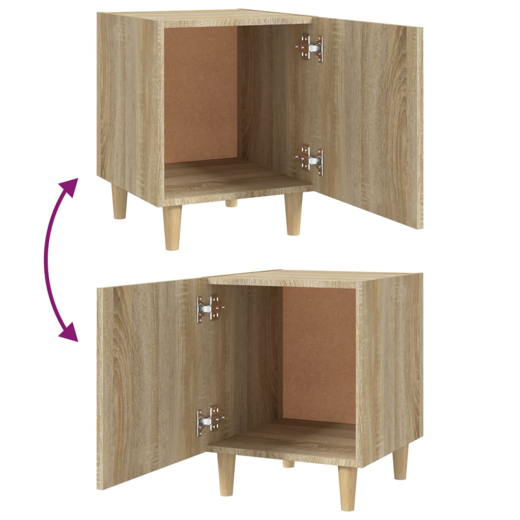 Nightstand, Sonoma oak, engineered wood