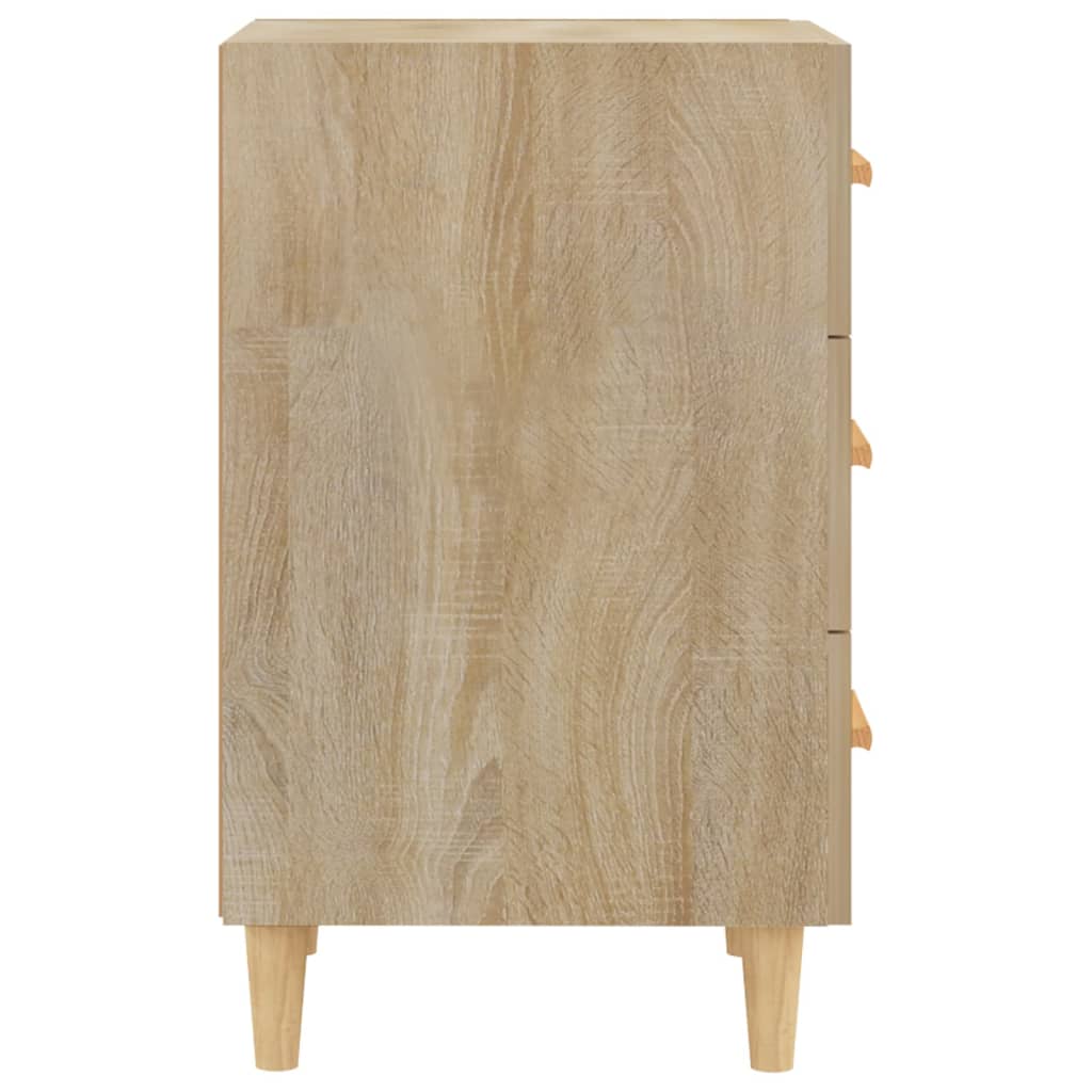 Nightstand, Sonoma oak, 40x40x66cm, engineered wood