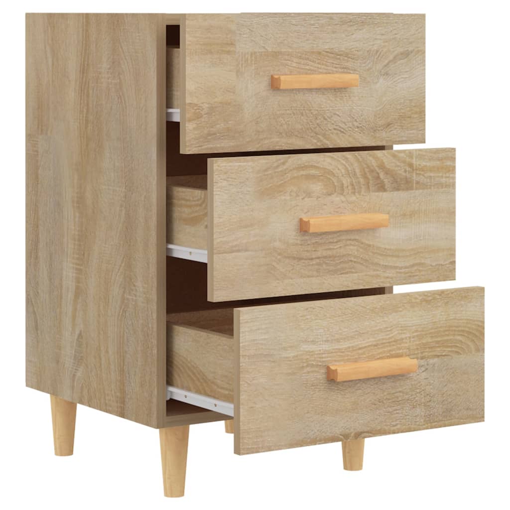 Nightstand, Sonoma oak, 40x40x66cm, engineered wood