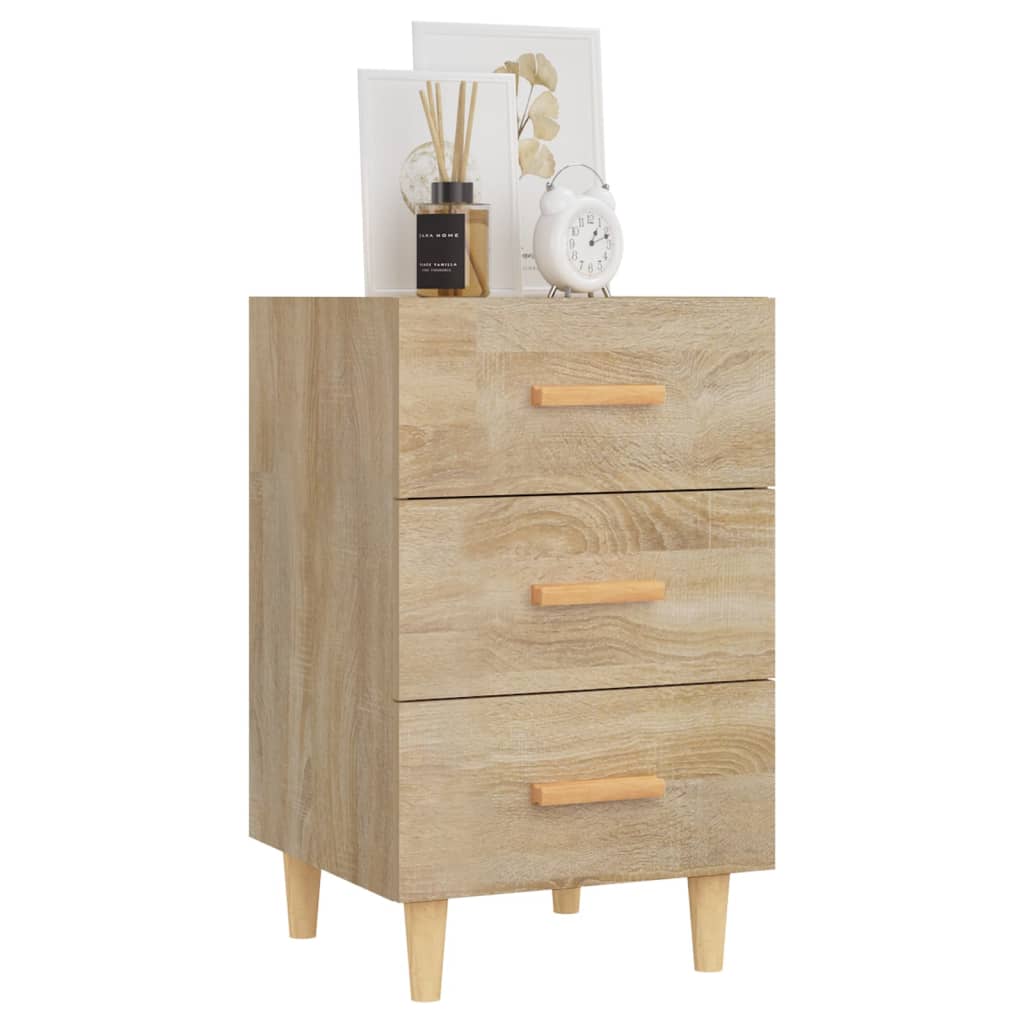 Nightstand, Sonoma oak, 40x40x66cm, engineered wood