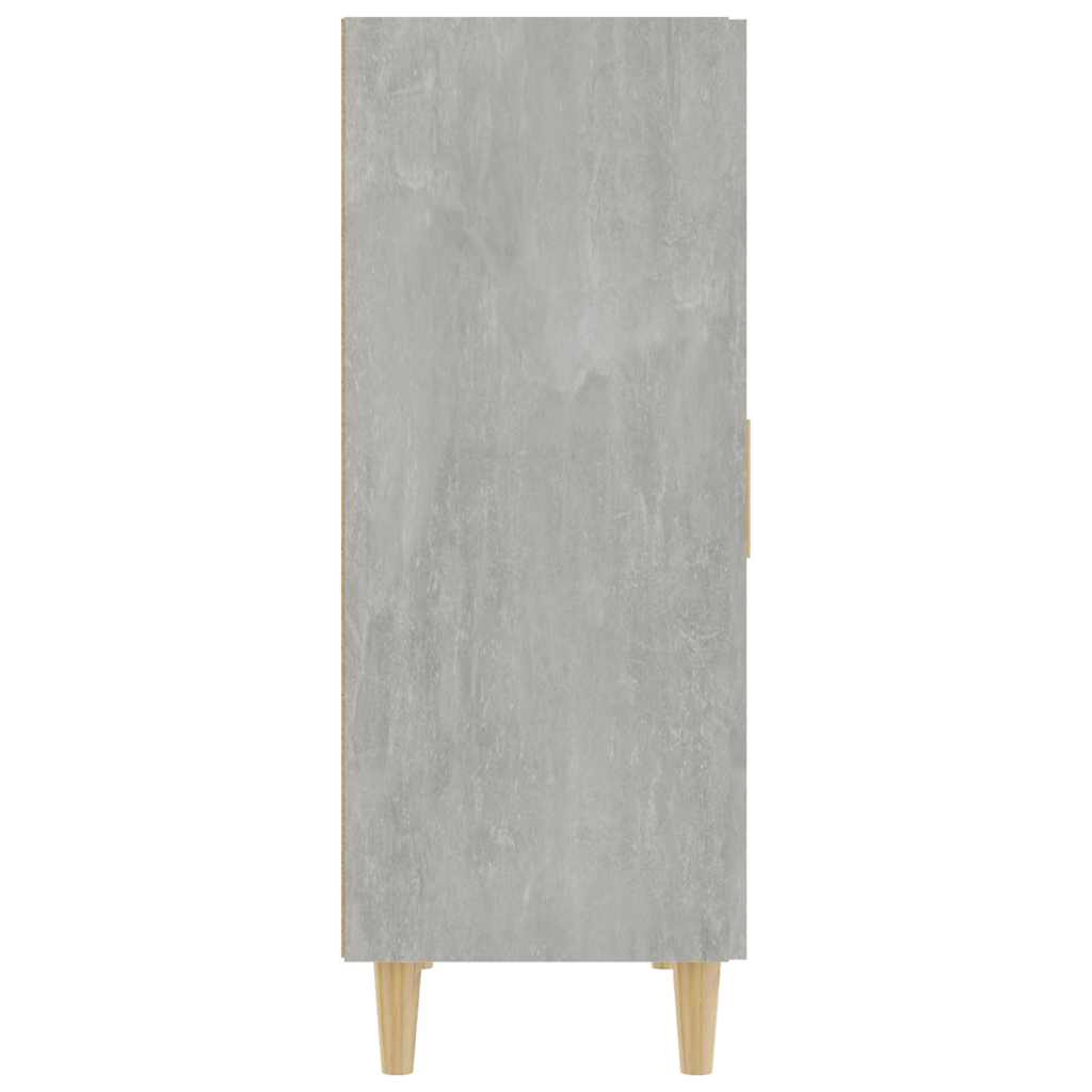 Šoninė spintelė, betono pilka, 70x34x90cm, apdirbta mediena