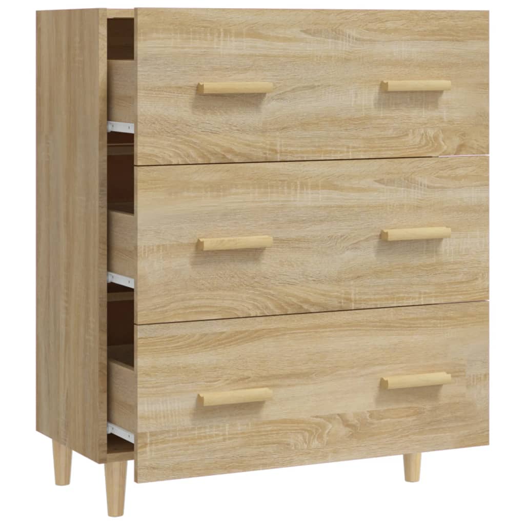 Sideboard, oak color, 70x34x90cm, engineered wood
