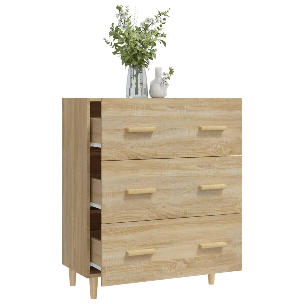 Sideboard, oak color, 70x34x90cm, engineered wood