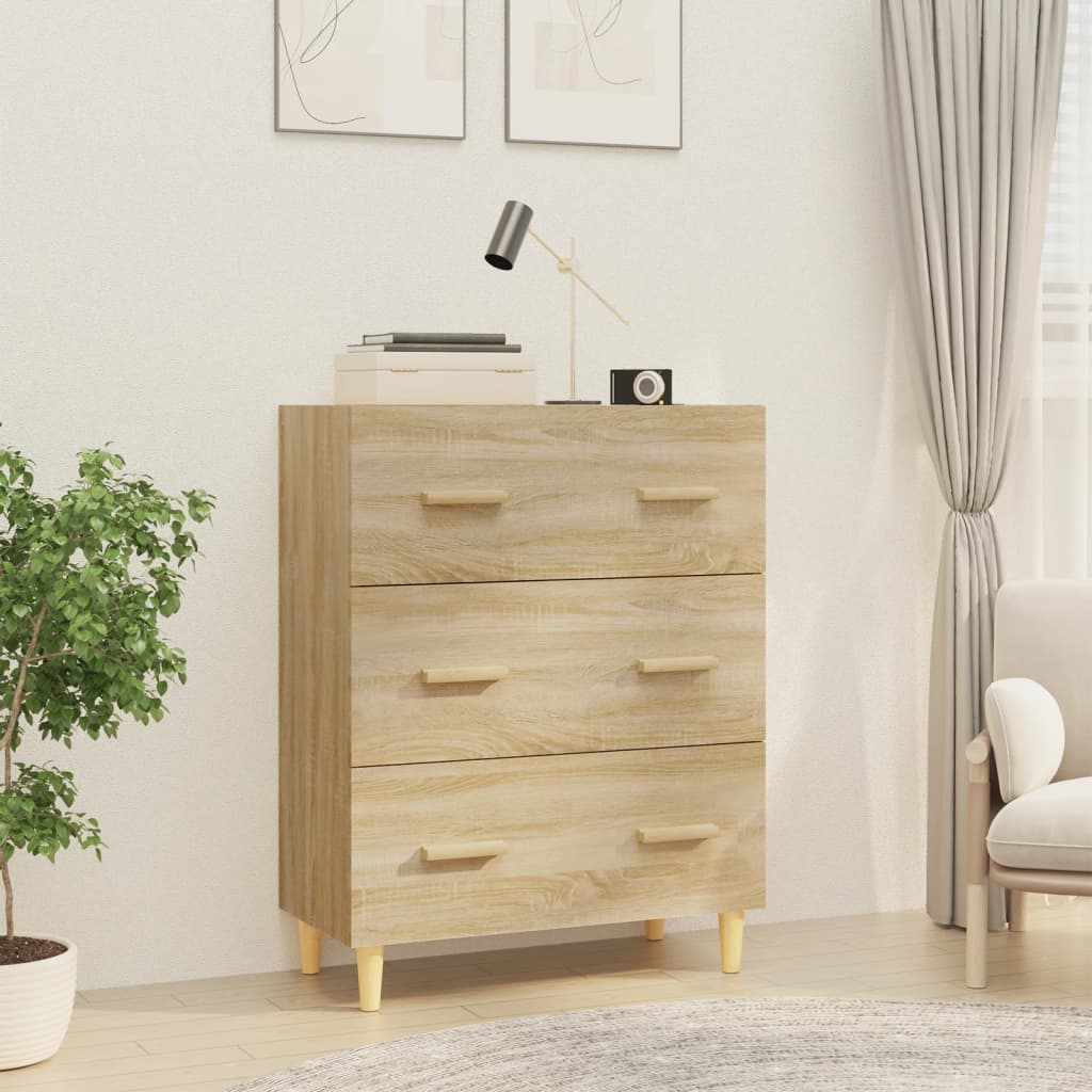Sideboard, oak color, 70x34x90cm, engineered wood