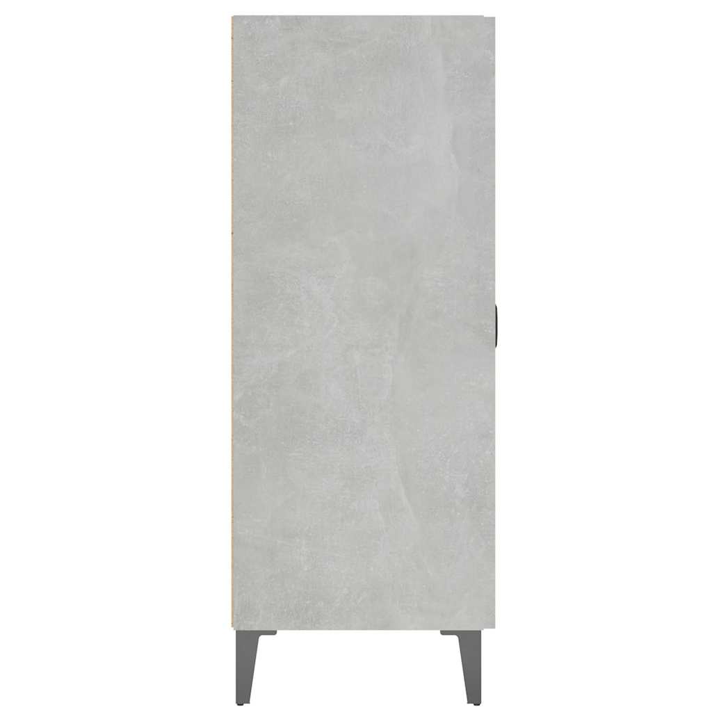 Sānu skapītis, betona pelēks, 69,5x34x90cm, apstrādāta koksne