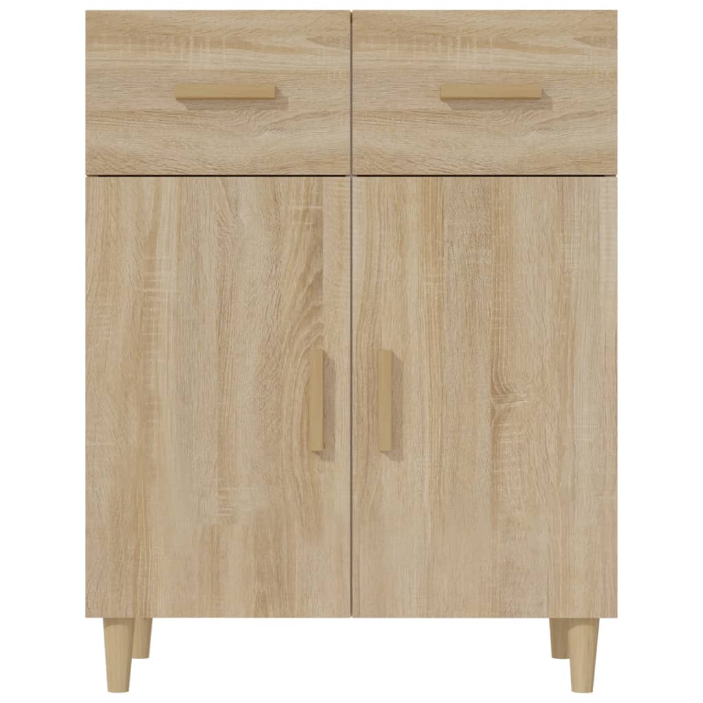 Side cabinet, oak color, 69.5x34x89cm, engineered wood