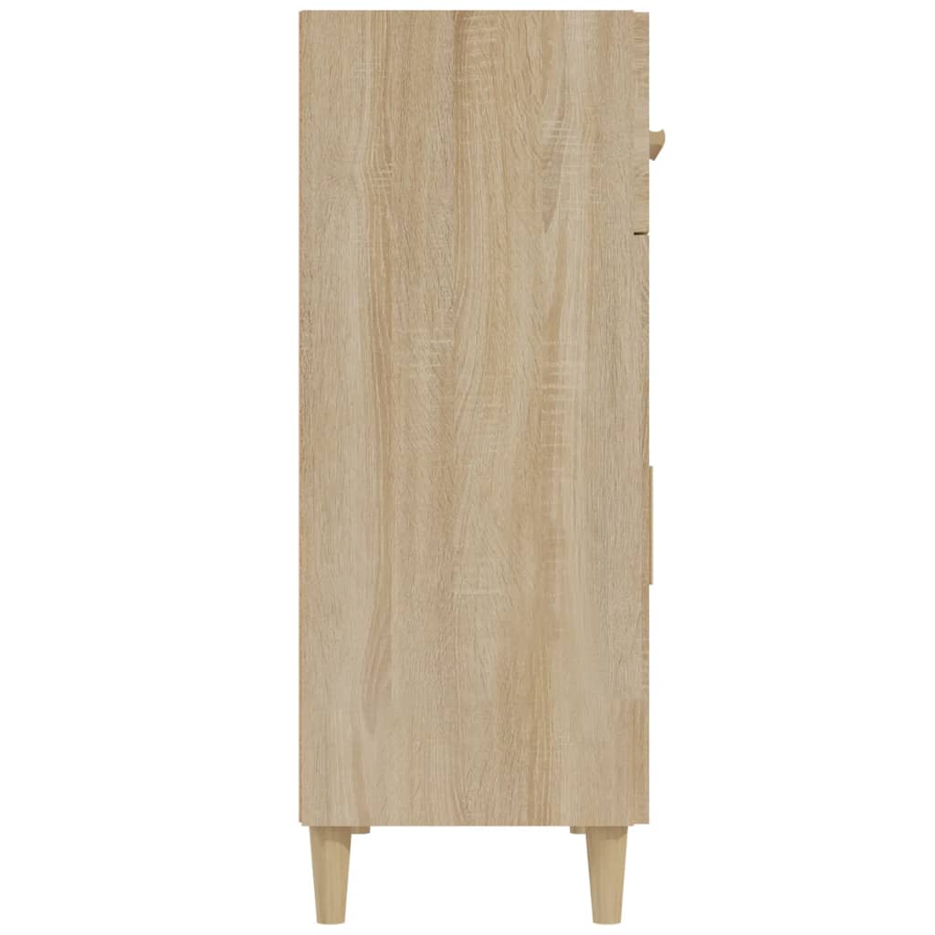 Side cabinet, oak color, 69.5x34x89cm, engineered wood