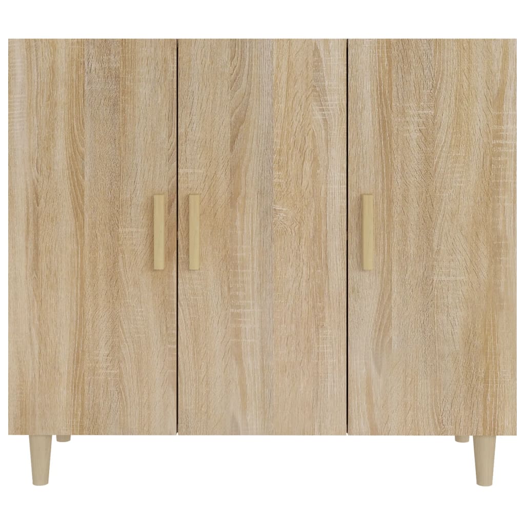 Sideboard, Sonoma oak, 90x34x80cm, engineered wood
