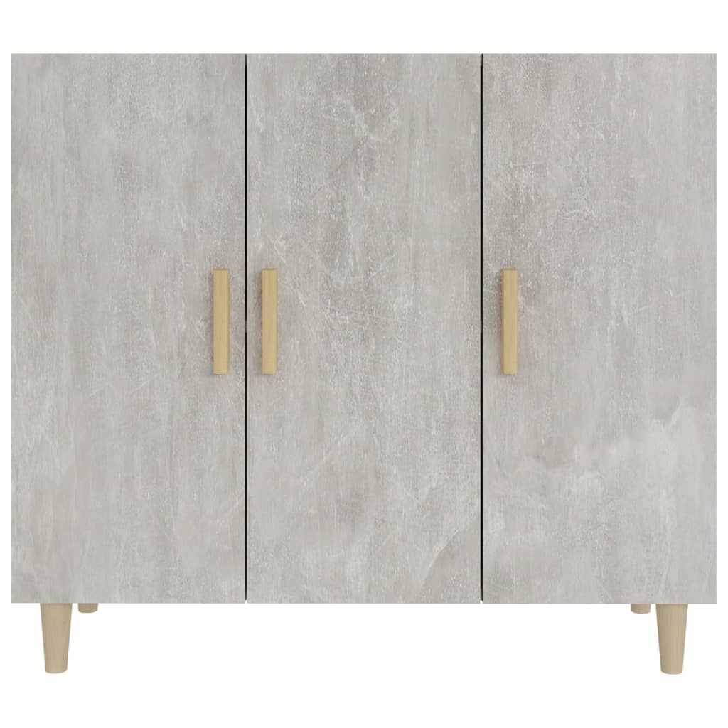 Sānu skapītis, betona pelēks, 90x34x80cm, apstrādāta koksne