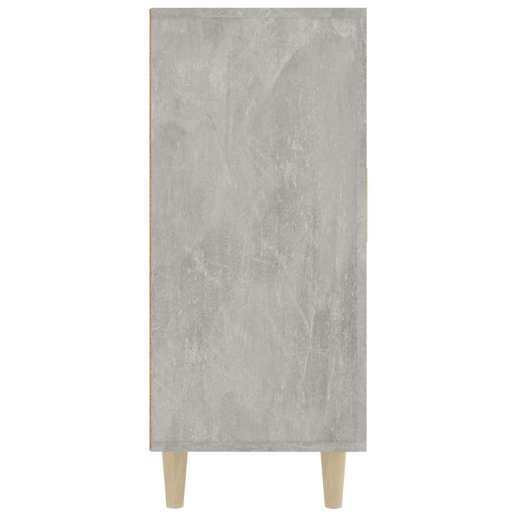 Sānu skapītis, betona pelēks, 90x34x80cm, apstrādāta koksne