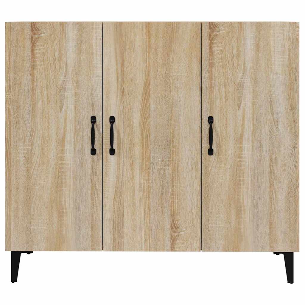 Sideboard, Sonoma oak, 90x34x80cm, engineered wood