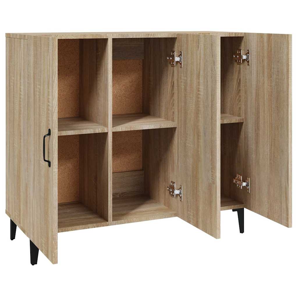 Sideboard, Sonoma oak, 90x34x80cm, engineered wood