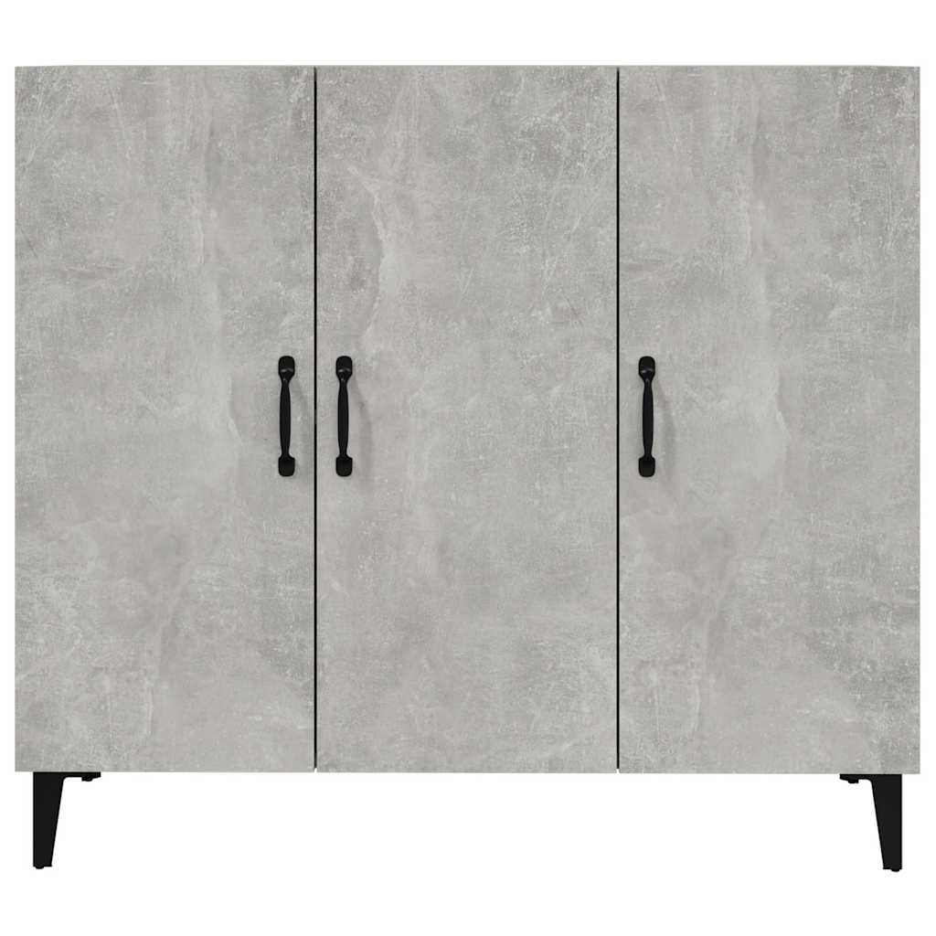 Sānu skapītis, betona pelēks, 90x34x80cm, apstrādāta koksne