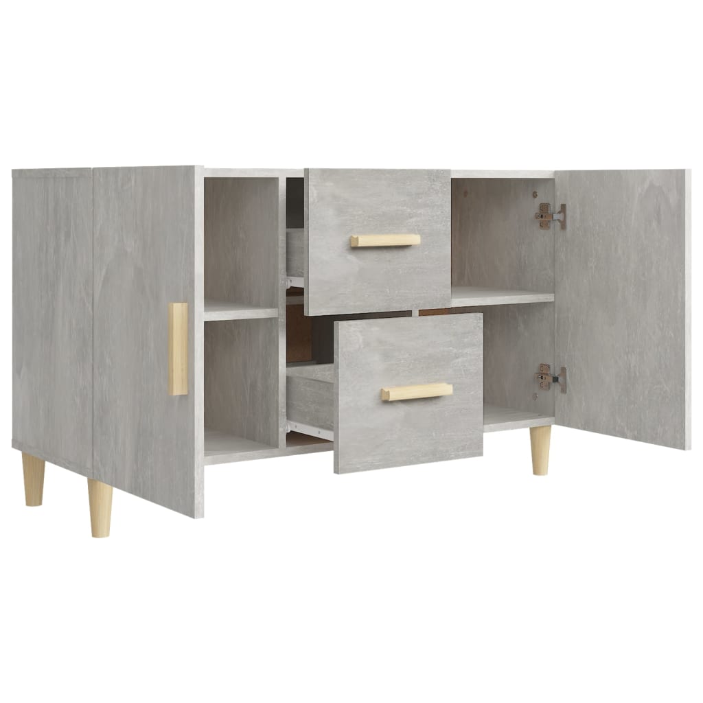Side cabinet, concrete gray, 100x36x60cm, engineered wood