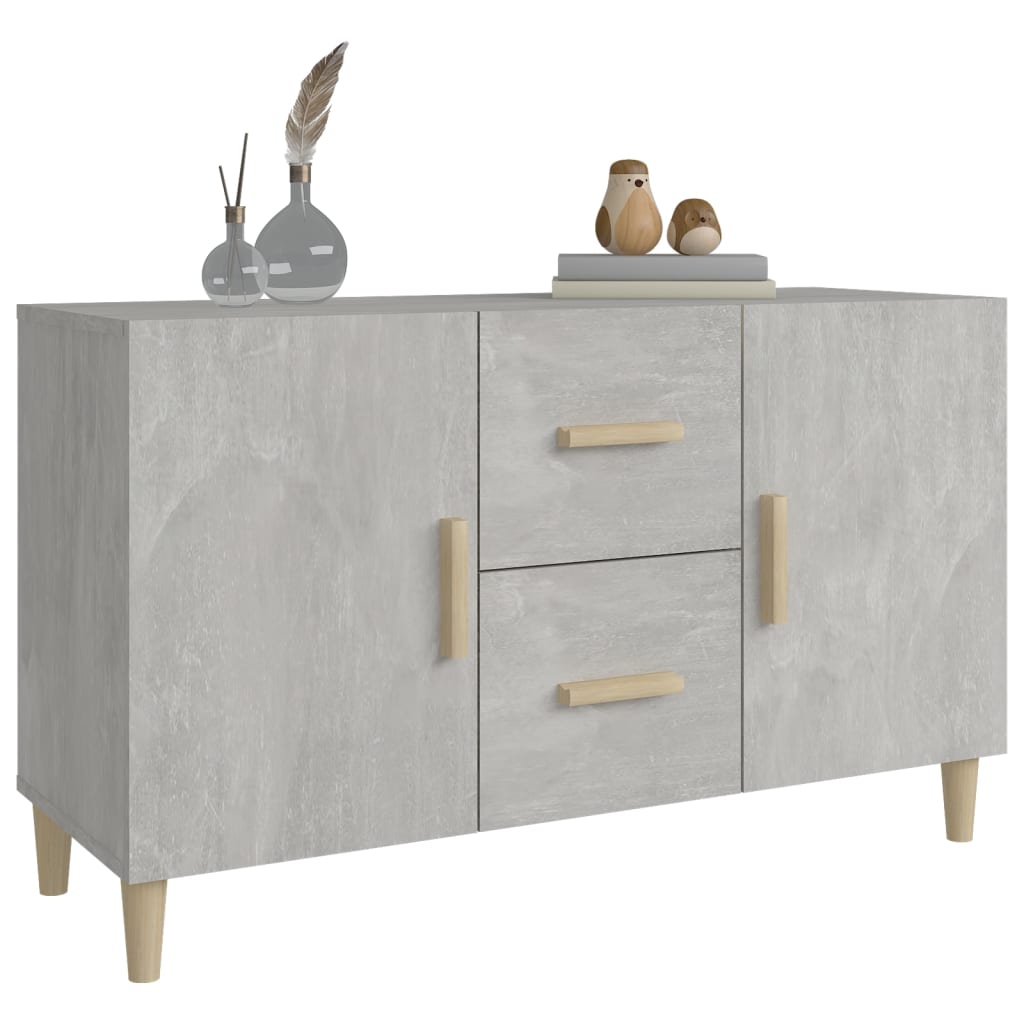 Side cabinet, concrete gray, 100x36x60cm, engineered wood