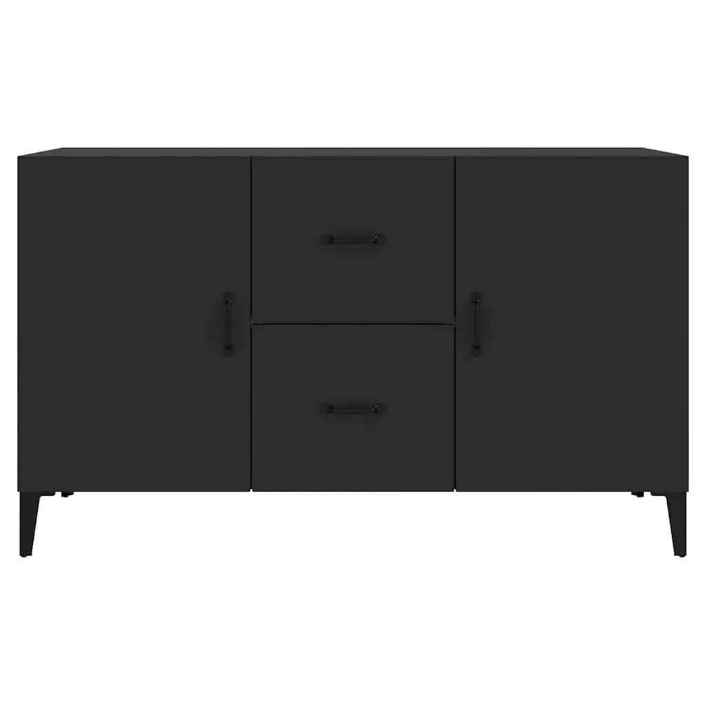 Side cabinet, black, 100x36x60cm, engineered wood