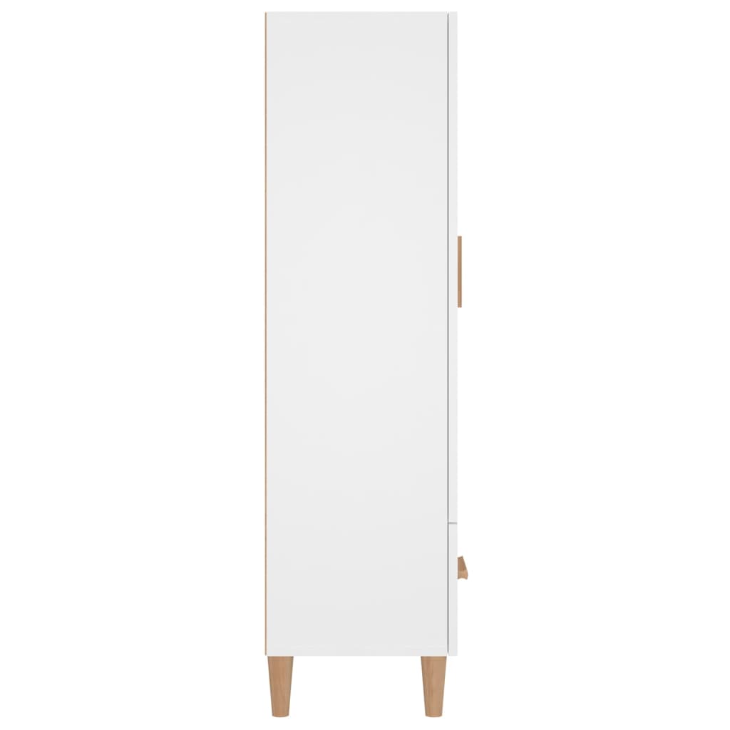 Kumode, baltā krāsā, 70x31x115cm, apstrādāta koksne