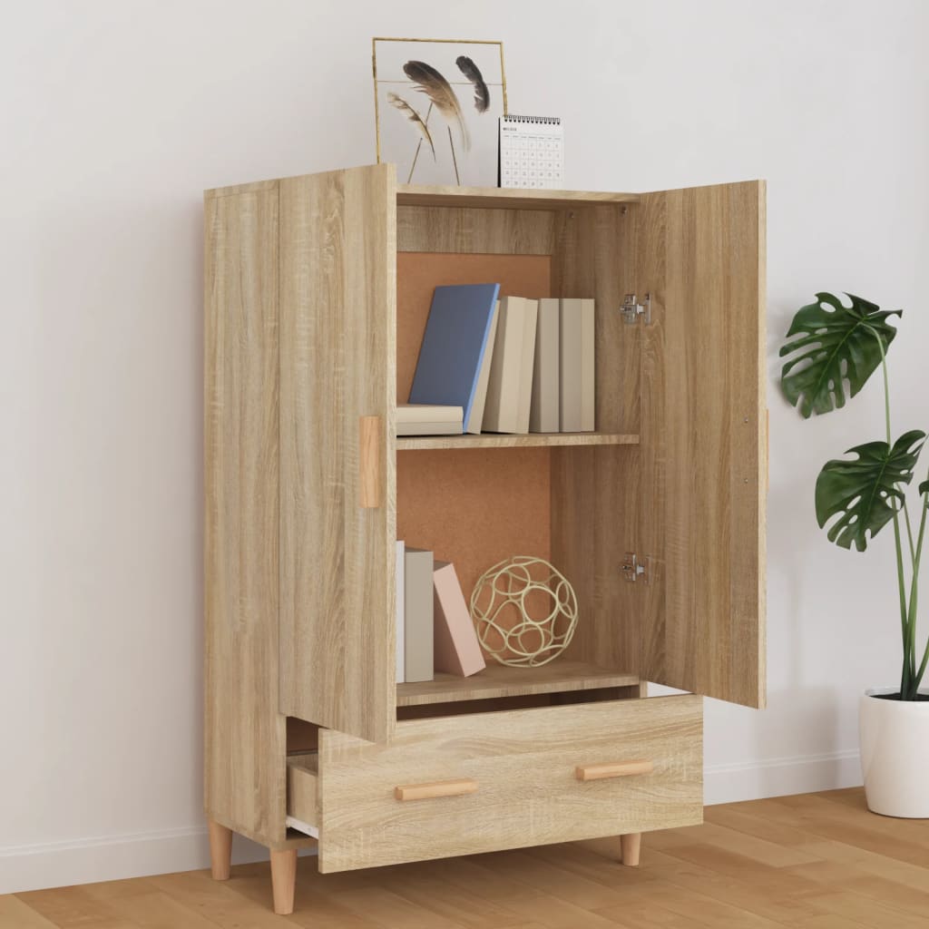 Chest of drawers, Sonoma oak, 70x31x115cm, engineered wood