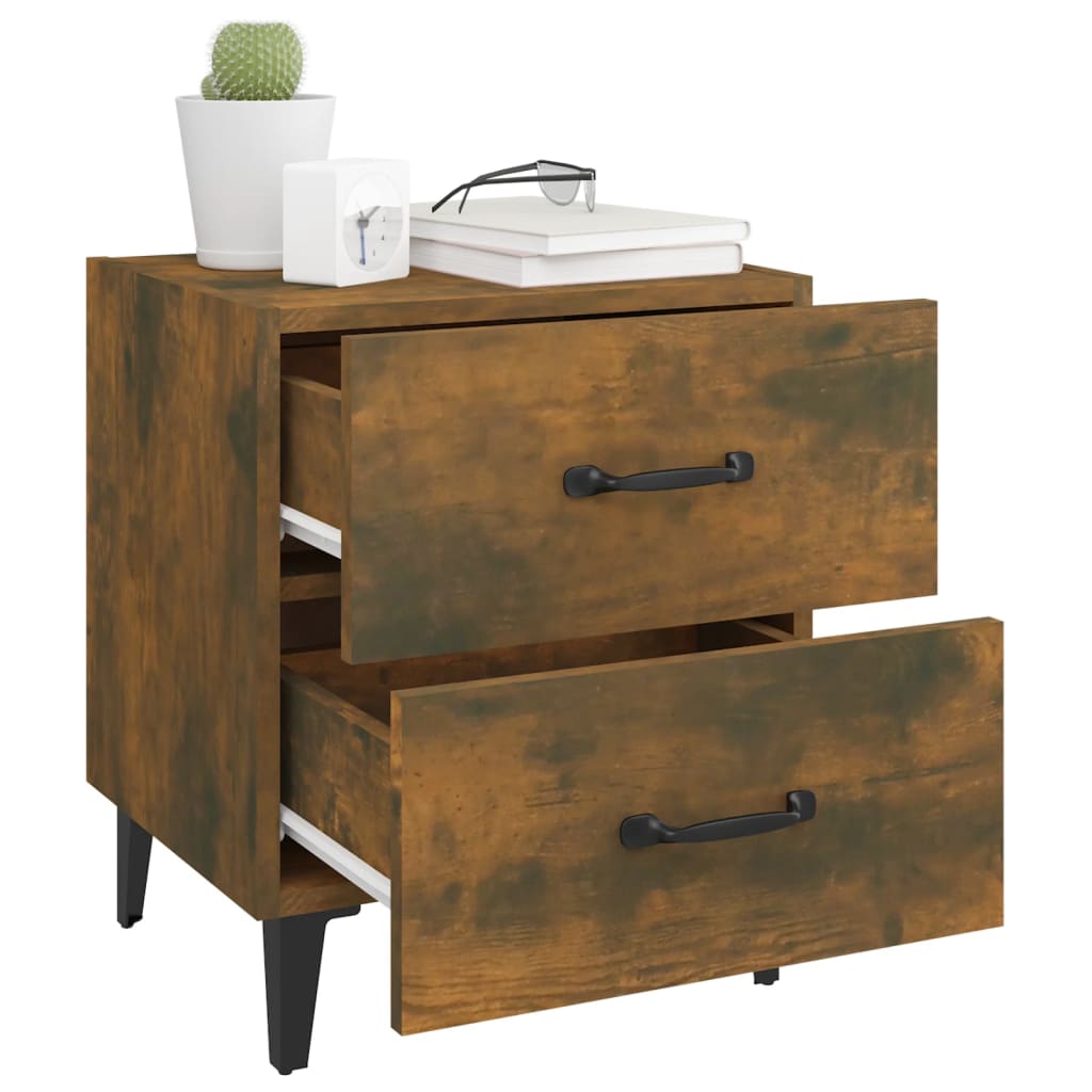 Nightstands, 2 pcs., smoky oak, 40x35x47.5cm