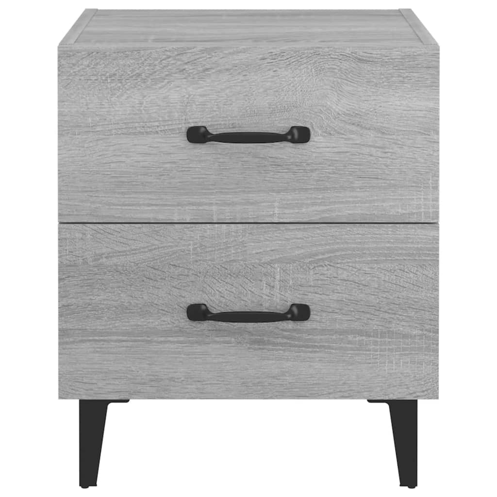Bedside cabinets, 2 pcs., grey oak, 40x35x47.5cm