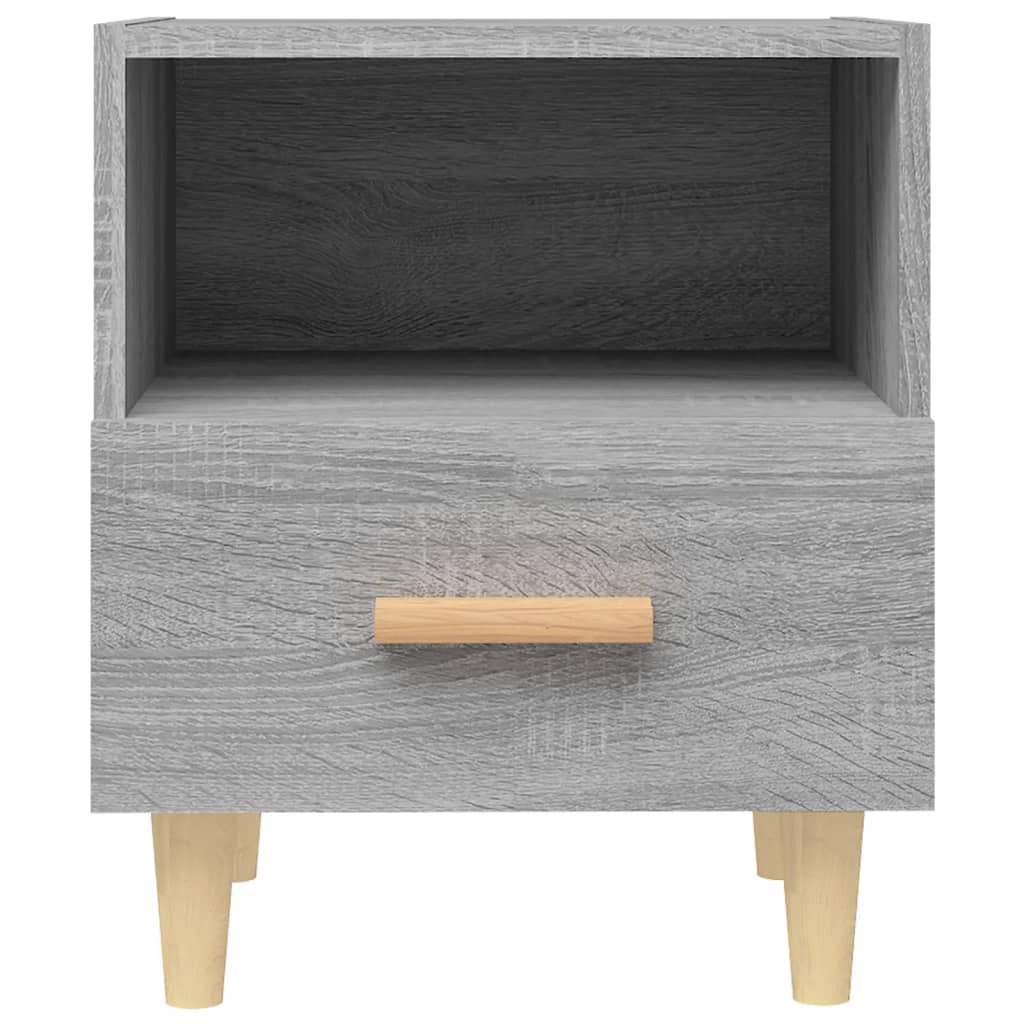 Bedside table, grey oak colour, 40x35x47cm