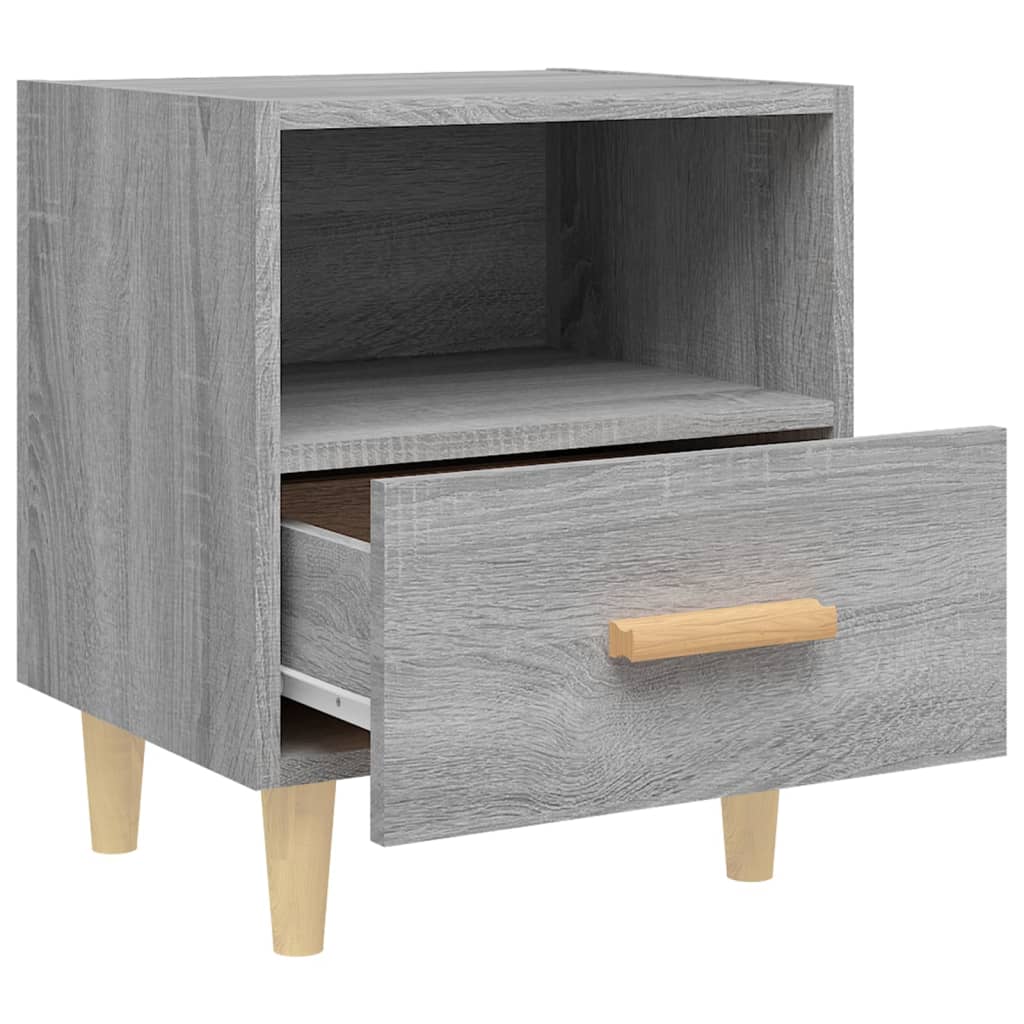 Bedside table, grey oak colour, 40x35x47cm