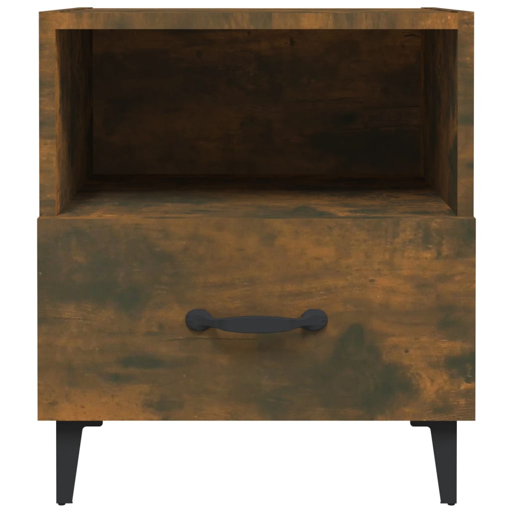 Bedside tables, 2 pcs., smoke oak, processed wood