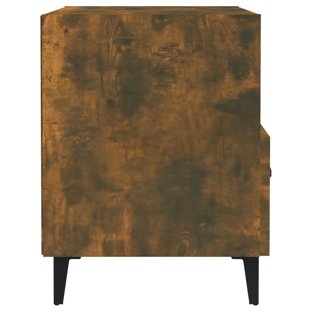 Bedside tables, 2 pcs., smoke oak, processed wood