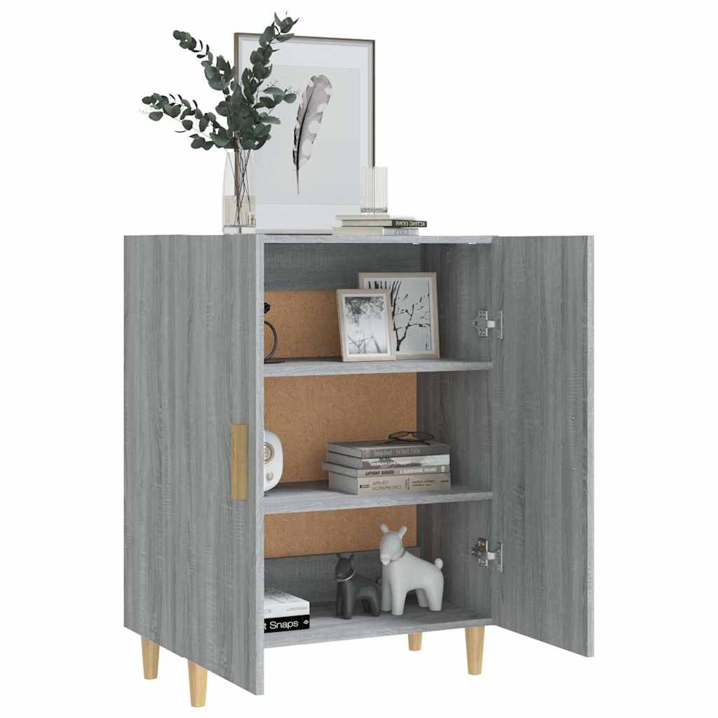 Sideboard, gray oak, 70x34x90cm, engineered wood