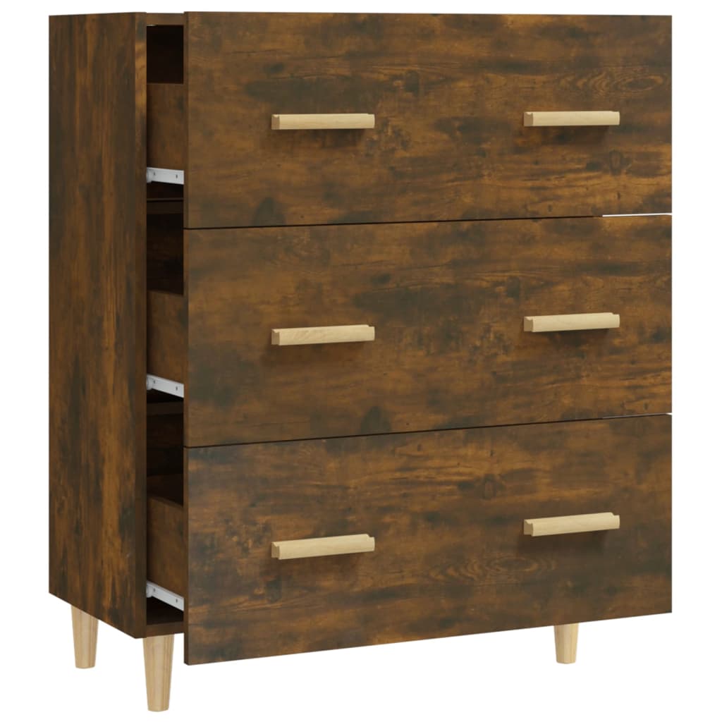 Sideboard, smoky oak, 70x34x90cm, engineered wood