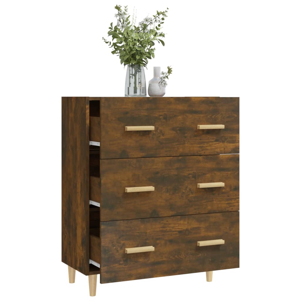 Sideboard, smoky oak, 70x34x90cm, engineered wood