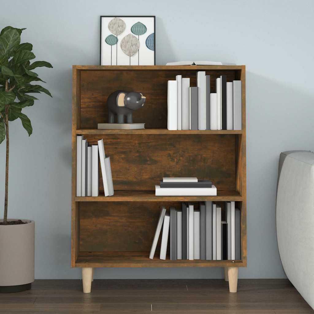 Side cabinet, smoky oak, 69.5x32.5x90cm, wood