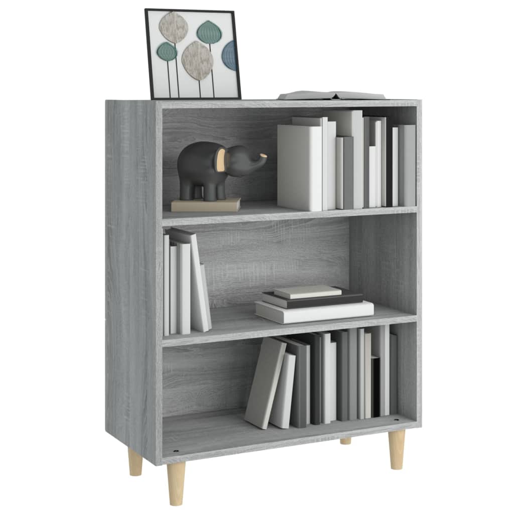 Sideboard, gray oak, 69.5x32.5x90cm, engineered wood
