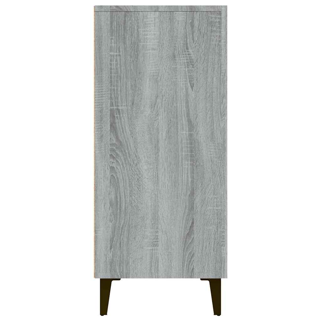 Šoninė spintelė, pilka ąžuolo, 90x34x80cm, apdirbta mediena