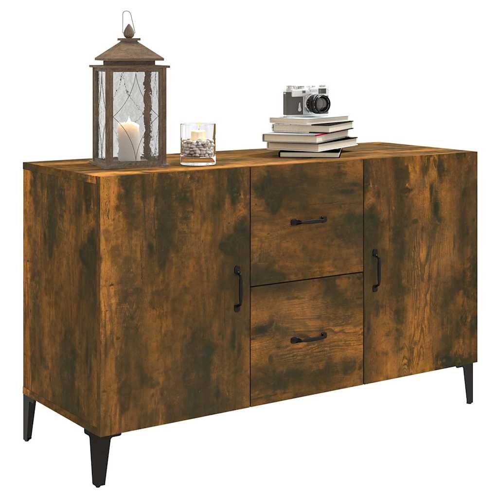 Sideboard, smoky oak, 100x36x60cm, engineered wood