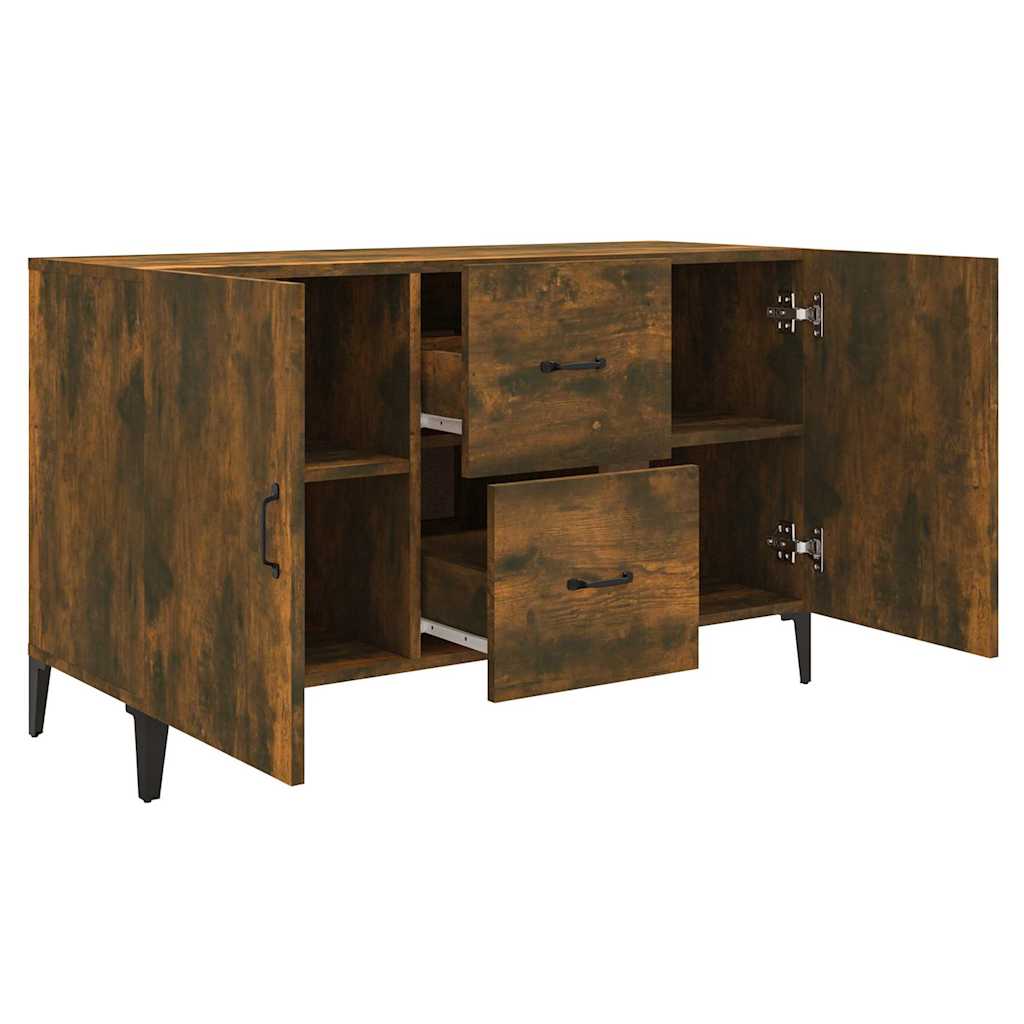 Sideboard, smoky oak, 100x36x60cm, engineered wood