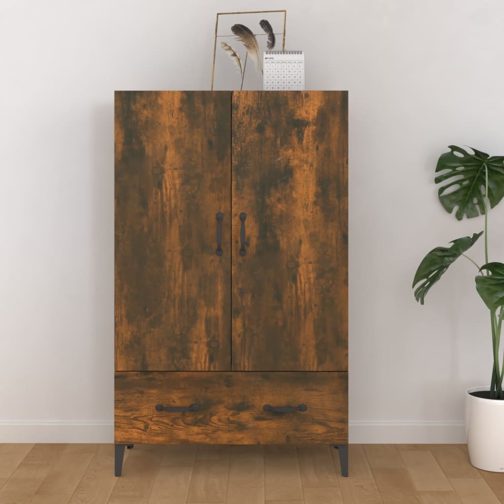 Kumode, dūmu ozolkoka krāsa, 70x31x115cm, apstrādāta koksne